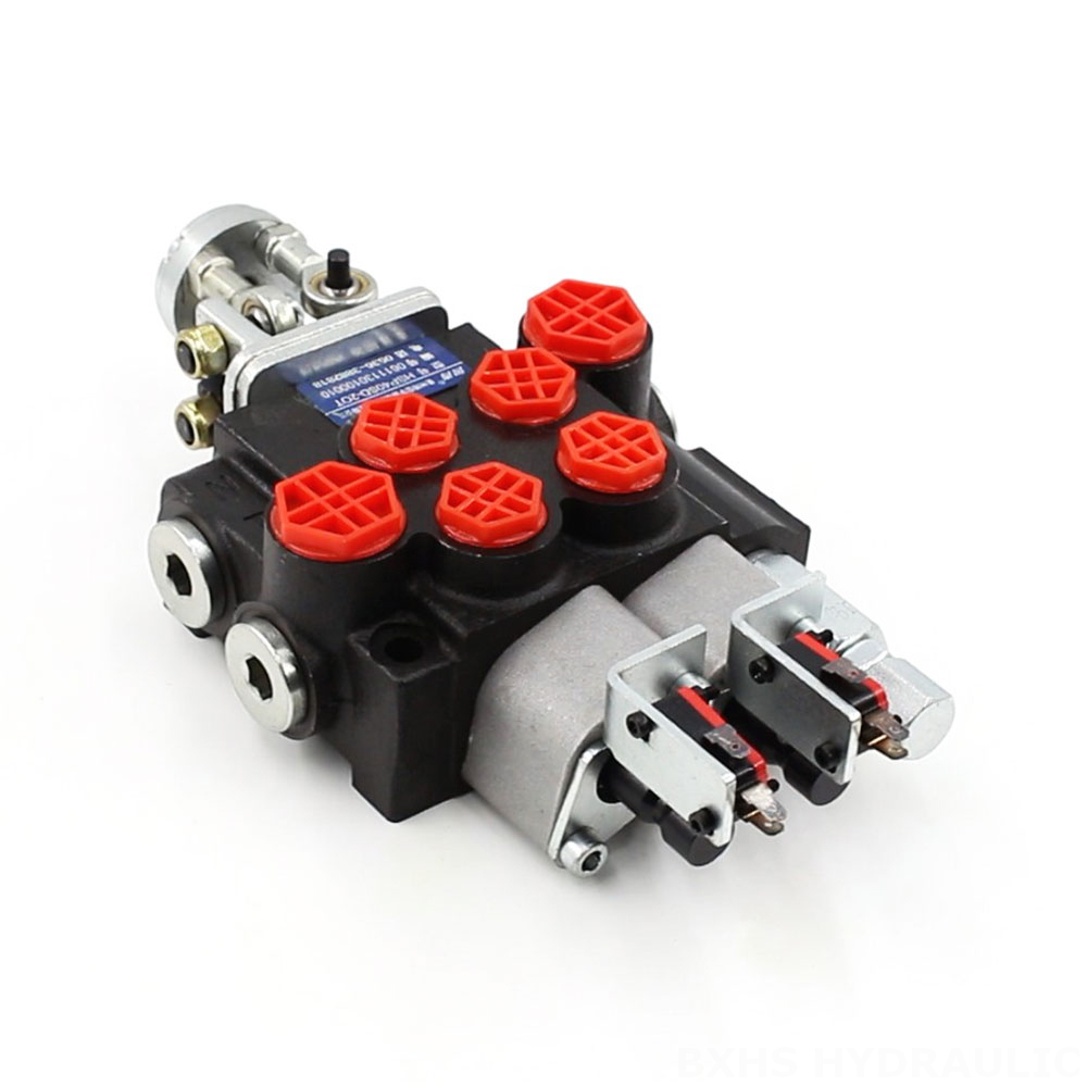 P40 Micro Switch Joystick 2 Spool Monoblock Directional Valve image